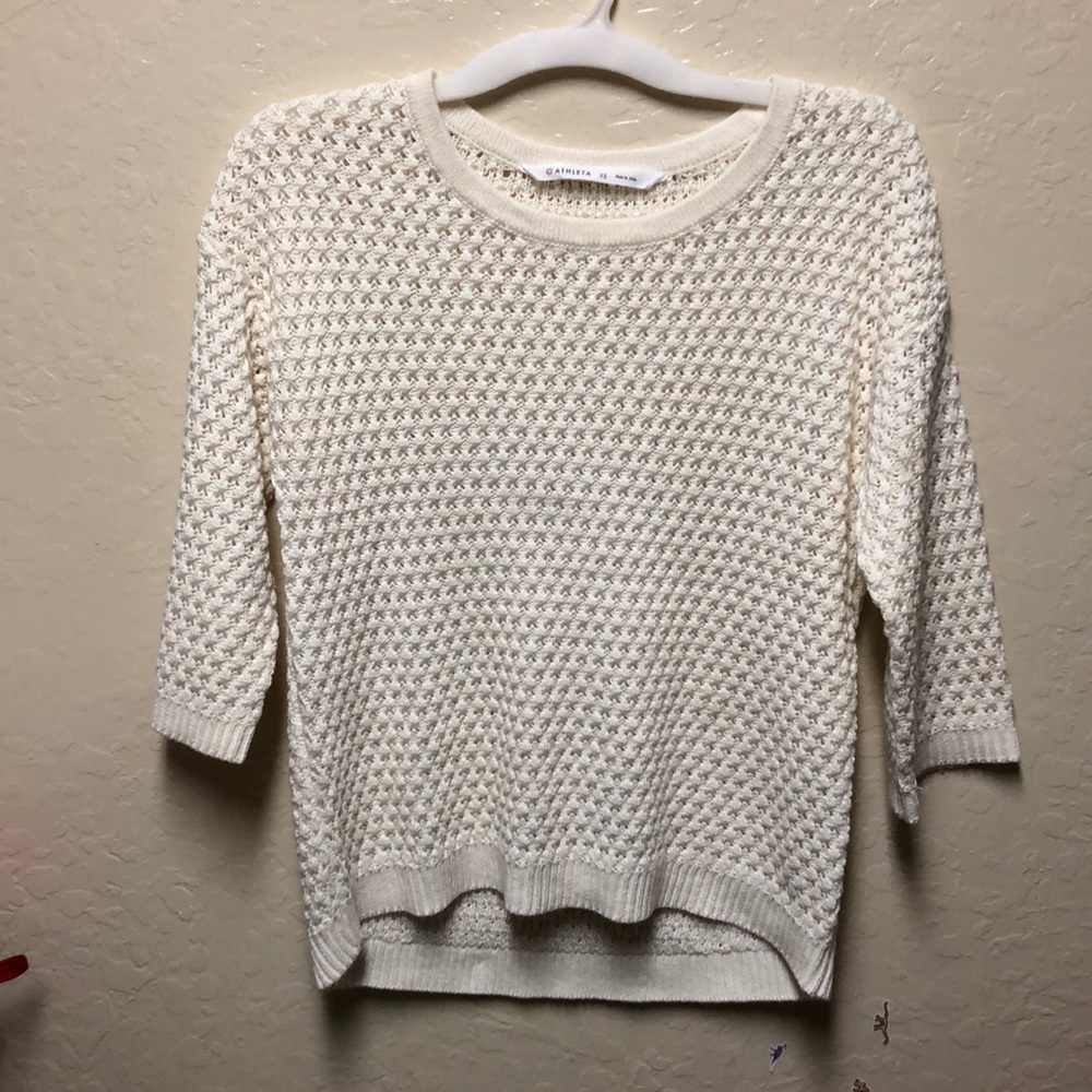 Athleta high low sweater